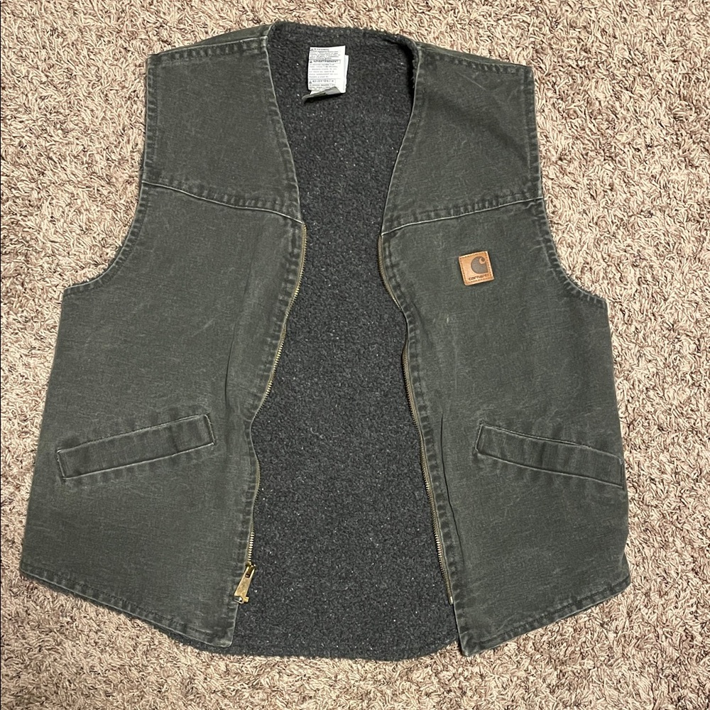 Carhartt Charcoal Gray Work Vest